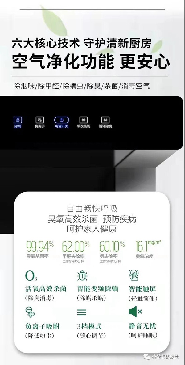 德希卡带领集成灶进入守护空气清新厨房领域!