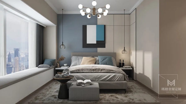 玛格全屋定制|不吹不捧！这套140㎡简约三房，阳台融入客厅，简直绝了~
