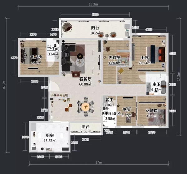 兔宝宝健康家居|220㎡现代极简，以混搭来营造艺术空间