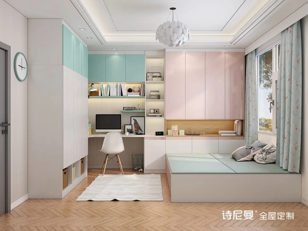 诗尼曼全屋定制|135㎡两房两厅，颜值在线，老婆大呼喜欢！