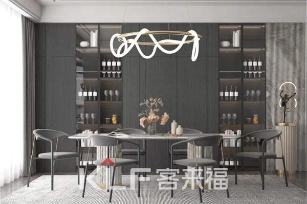 客来福全屋定制:十月不可错过的新潮极简酒柜设计