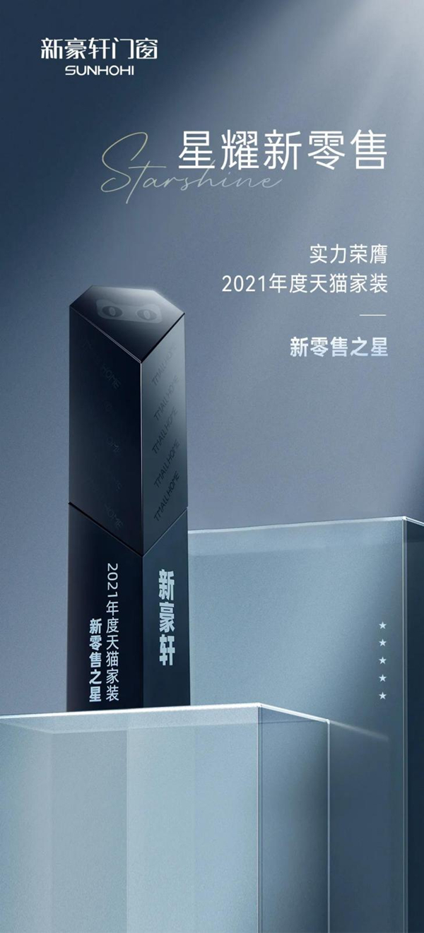 追光时代 数字赋能 | 新豪轩门窗荣获年度影响力品牌！