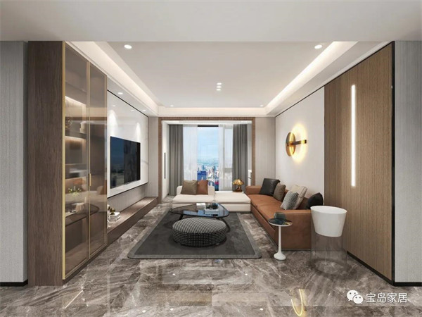 宝岛家居:110m²现代风格装修,颜色碰撞搭出新设计 宝岛家居:110m²现代风格装修,颜色碰撞搭出新设计