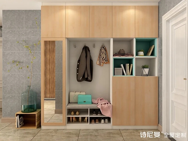 诗尼曼全屋定制|1㎡的玄关柜怎样设计？看这20张效果图就知道了！