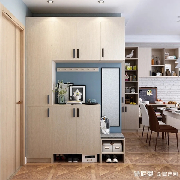 诗尼曼全屋定制|1㎡的玄关柜怎样设计？看这20张效果图就知道了！