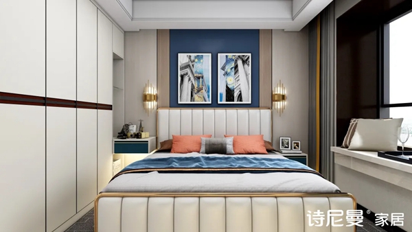 诗尼曼全屋定制|主卧的设计都大同小异？不，别人家都把酒柜搬进来了！