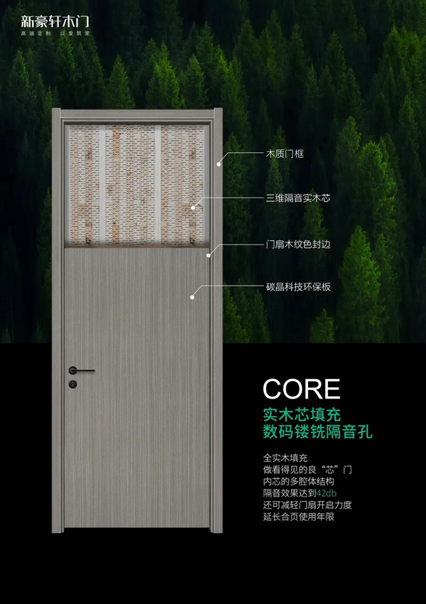新豪轩门窗耐看又实用，这样的「碳晶木门」，谁能拒绝？