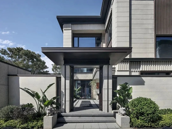 卡诺尼全屋定制|410㎡独栋别墅现代搭配东方古典风格,太有档次了!