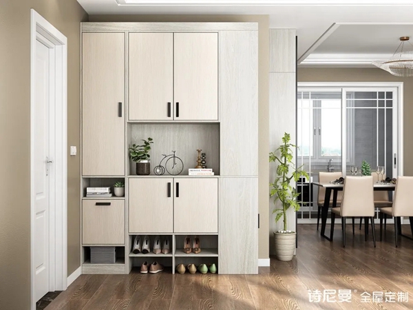 诗尼曼全屋定制|1㎡的玄关柜怎样设计？看这20张效果图就知道了！