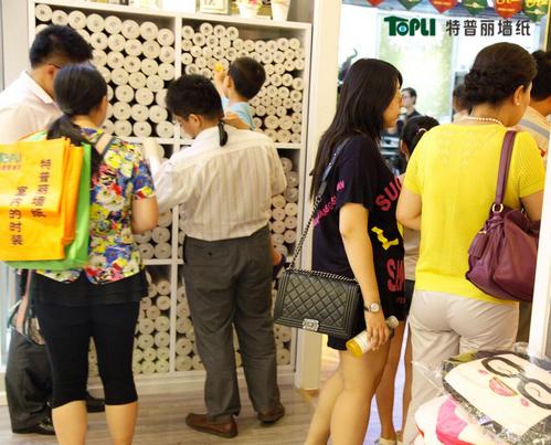 特普丽墙纸清凉促销季北京东红星站圆满成功 特普丽墙纸清凉促销季北京东红星站圆满成功