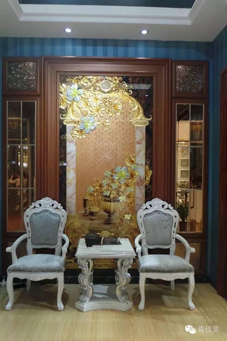不只是艺术背景墙，还是整体定制的哦！你家有吗？ 