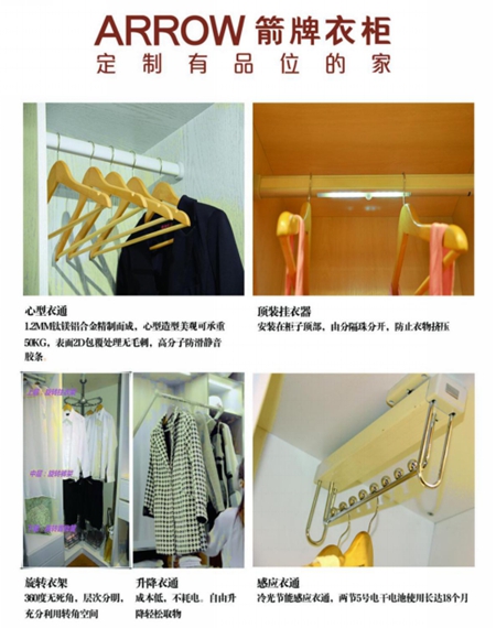 箭牌衣柜：大衣柜定制的中低位原则