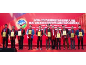 柏雅天尼成为木门/整木家装大调查“投资潜力品牌”