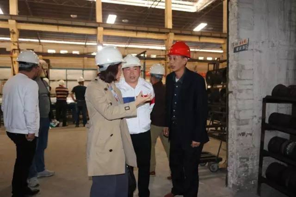 奥运会柔道冠军冼东妹一行参观考察“富球铝业”生产基地 