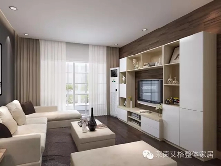 聚焦客厅，让电视背景成为视觉的亮点