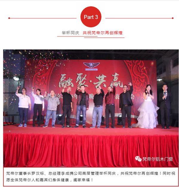 “融聚 共赢”丨梵帝尔门窗2018迎新晚会&员工表彰大会