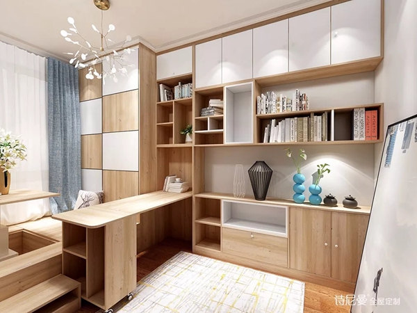 诗尼曼全屋定制：小户型必备多功能房，太实用了！