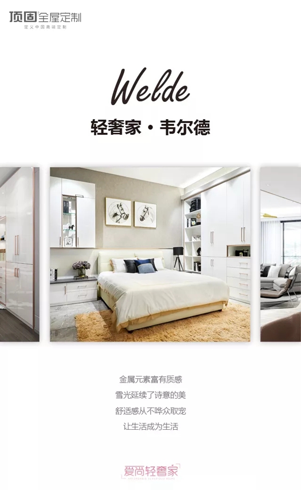 顶固“轻奢家”系列产品，极简但不是黑百灰！