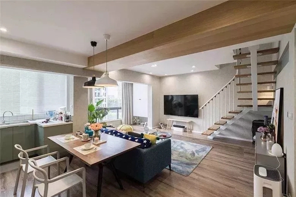 诺维家全屋定制巧妙分割，让客厅餐厅泾渭分明