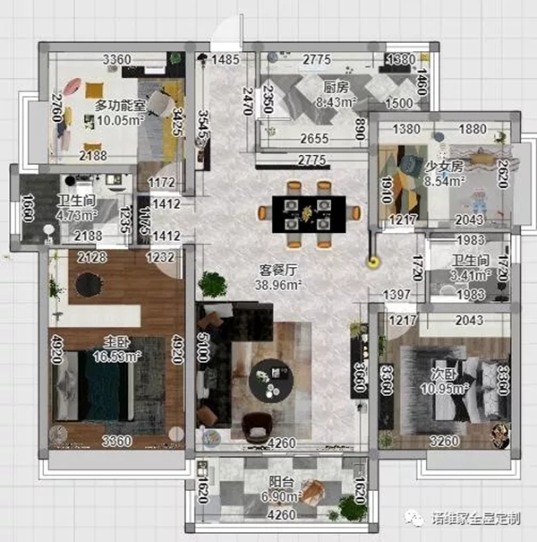 诺维家全屋定制现代风格案例分享 摩登系列独具气质