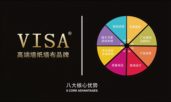 VISA高端墙纸墙布为何能成为80、90后的信任加盟之选? VISA高端墙纸墙布为何能成为80、90后的信任加盟之选?
