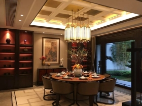 兰爵墙布湘湖里中式别墅实景赏析