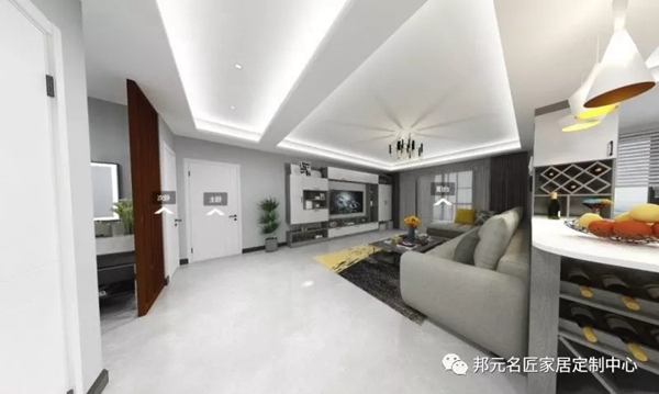 邦元名匠案例：简洁视觉效果营造意式轻奢家居氛围