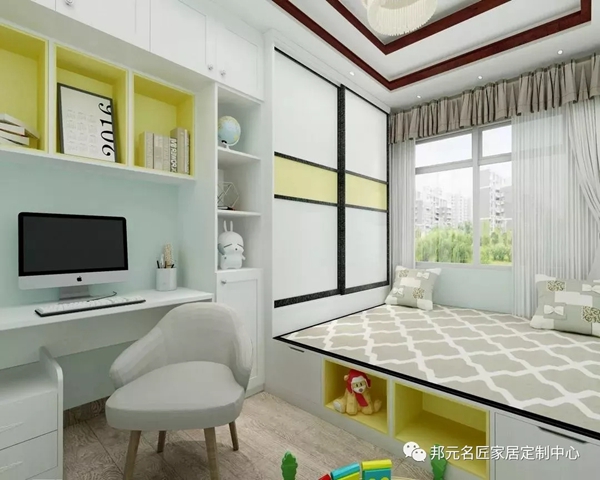 邦元名匠：实用的书桌柜设计 在家办公也不随意