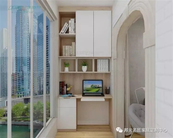 邦元名匠：实用的书桌柜设计 在家办公也不随意
