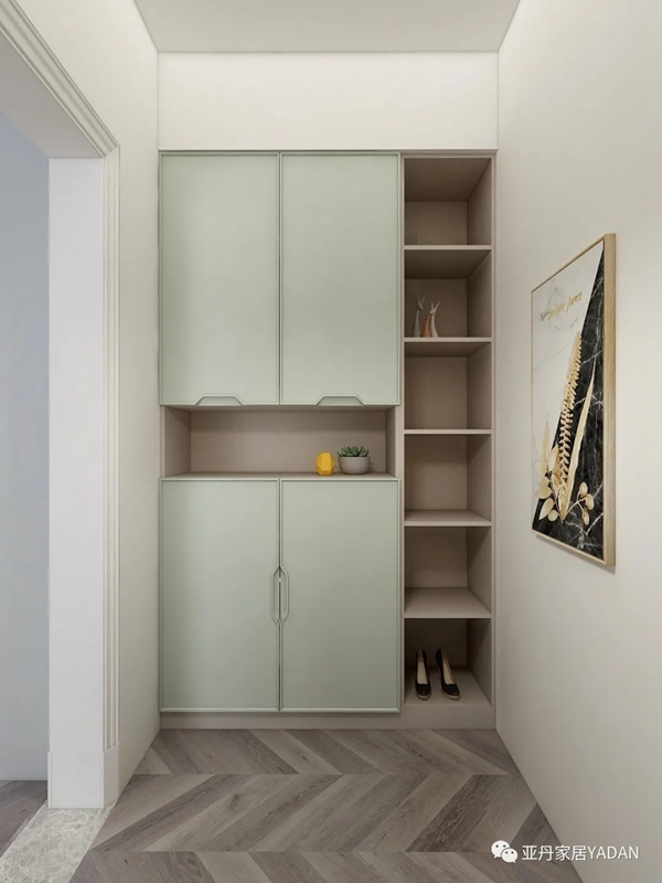 亚丹家居：新鲜出炉的最美玄关鞋柜设计 美观又实用最适合你