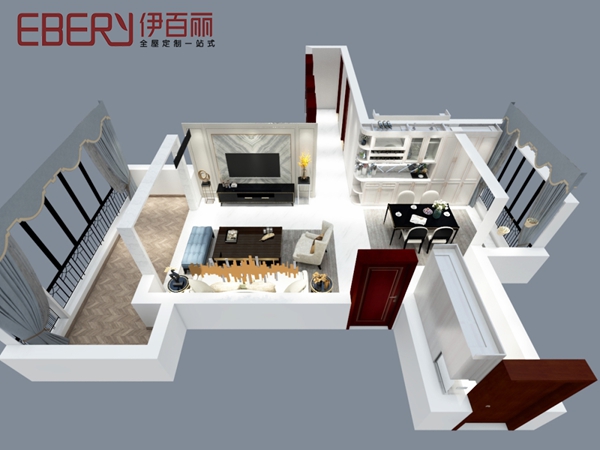 伊百丽全屋定制：一儿一女还要小四房，实用性强出天际！