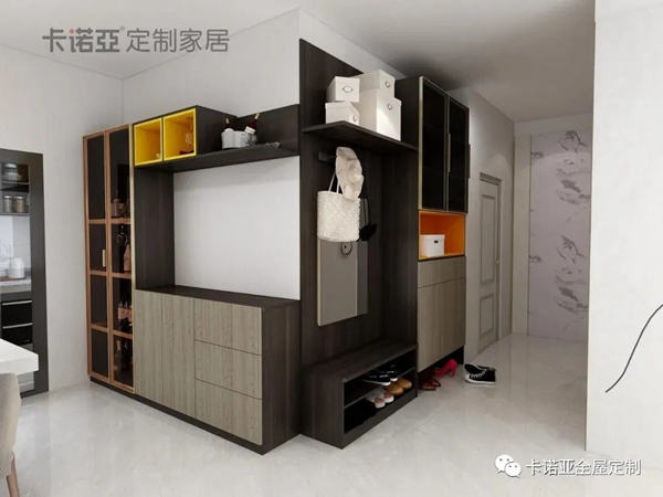 卡诺亚定制家居：鞋柜和餐边柜组合 精致又实用