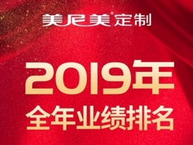 美尼美定制家具2019年度经销商排行榜震撼发布