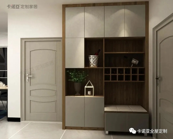 卡诺亚定制家居：鞋柜和餐边柜组合 精致又实用