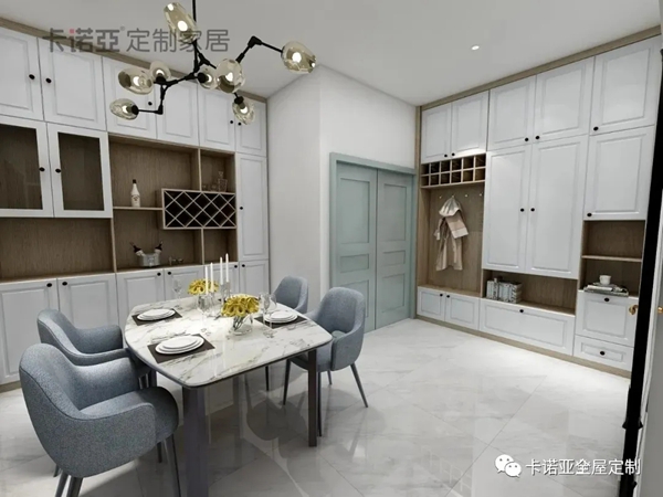 卡诺亚定制家居：鞋柜和餐边柜组合 精致又实用