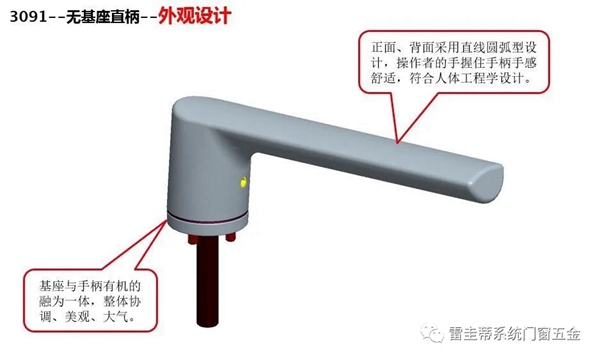 雷圭蒂系统门窗无基座铜执手 方寸间绽放意式精工魅力