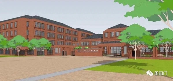 圣田智能悬臂门守护东北师范大学华蕴实验学校
