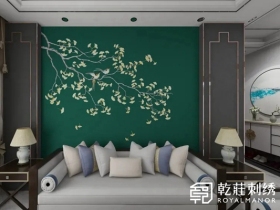 乾庄刺绣：秋季墙面配色 都说秋天是个想家的季节
