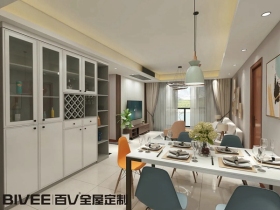 百V全屋定制：98㎡颜值满满，白色可以很惊艳
