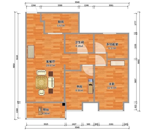 卡诺亚定制家居:71㎡新中式,中国式的优雅与大气 卡诺亚定制家居:71㎡新中式,中国式的优雅与大气