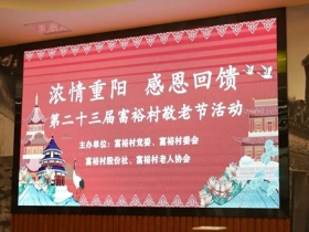 帝卡斯生态艺术壁材参加富裕村敬老节活动！
