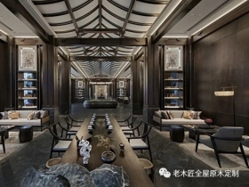 老木匠1745㎡古典中式庭院原木定制，气骨醇厚，解读东方艺术魅力