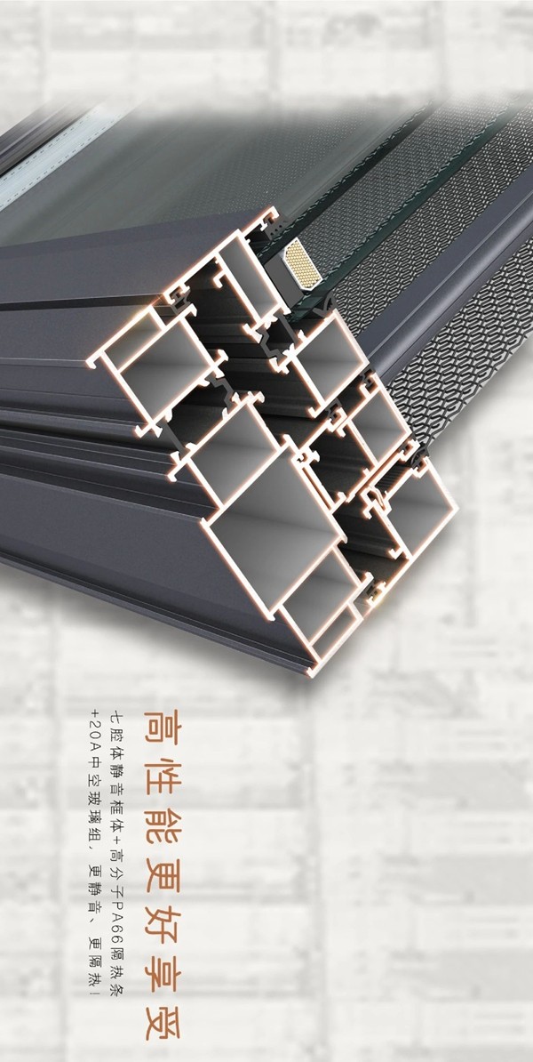 金云雀门窗精工之作，极窄视野纽伦堡断桥一体平开窗