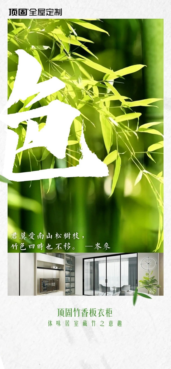 顶固全屋定制竹香板衣柜，为生活添无限乐趣