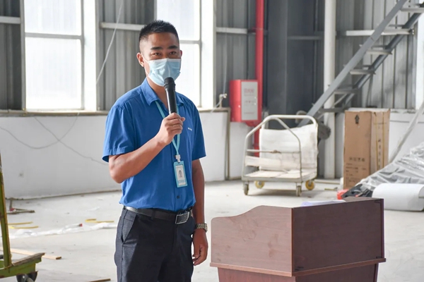 诺菲特门窗举行2021年6月月度晨会