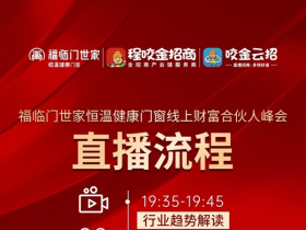 福临门世家门窗线上财富合伙人峰会即将开播