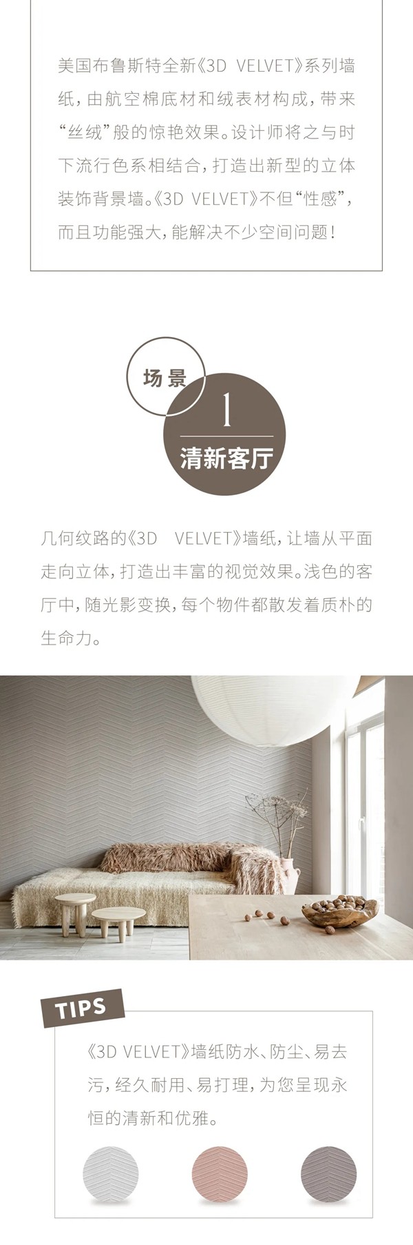 美国布鲁斯特|当墙面穿上“丝绒”，顿时风情万种