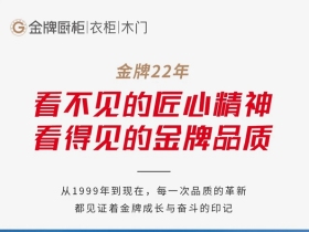 金牌厨柜全屋定制 | 看不见的匠心精神，看得见的金牌品质