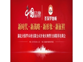 新时代·新战略·新形象·新征程 湖北圣保罗木业有限公司开业庆典暨全国经营培训会