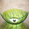 玻璃分体盆